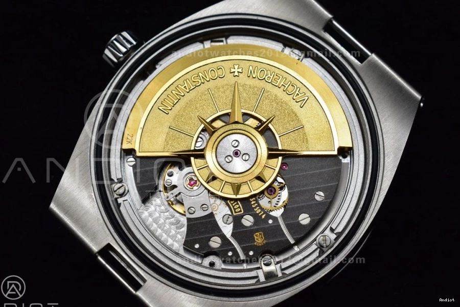 Silver 4500V Best Overseas Dial 924 SS 1:1 ZF TravelReady SS on Bracelet Edition A 0704